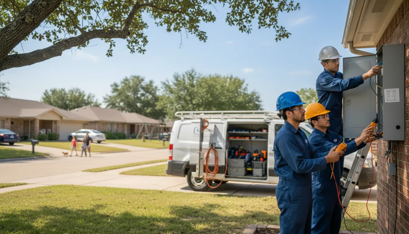 Certified electrician providing emergency electrical services in Vance, MS